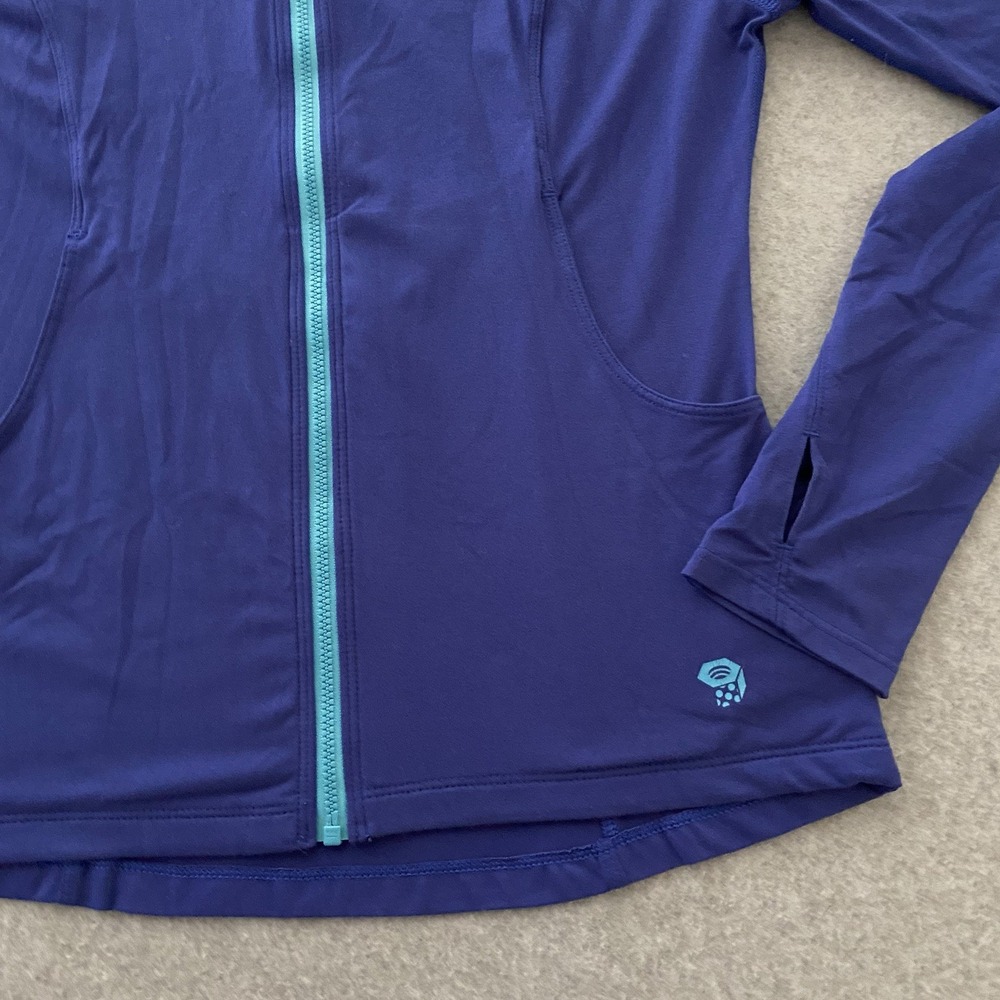 Mountain Hardwear Butter Jacket Womens XS Cobalt Discontinued Athletic Silver - Picture 2 of 13